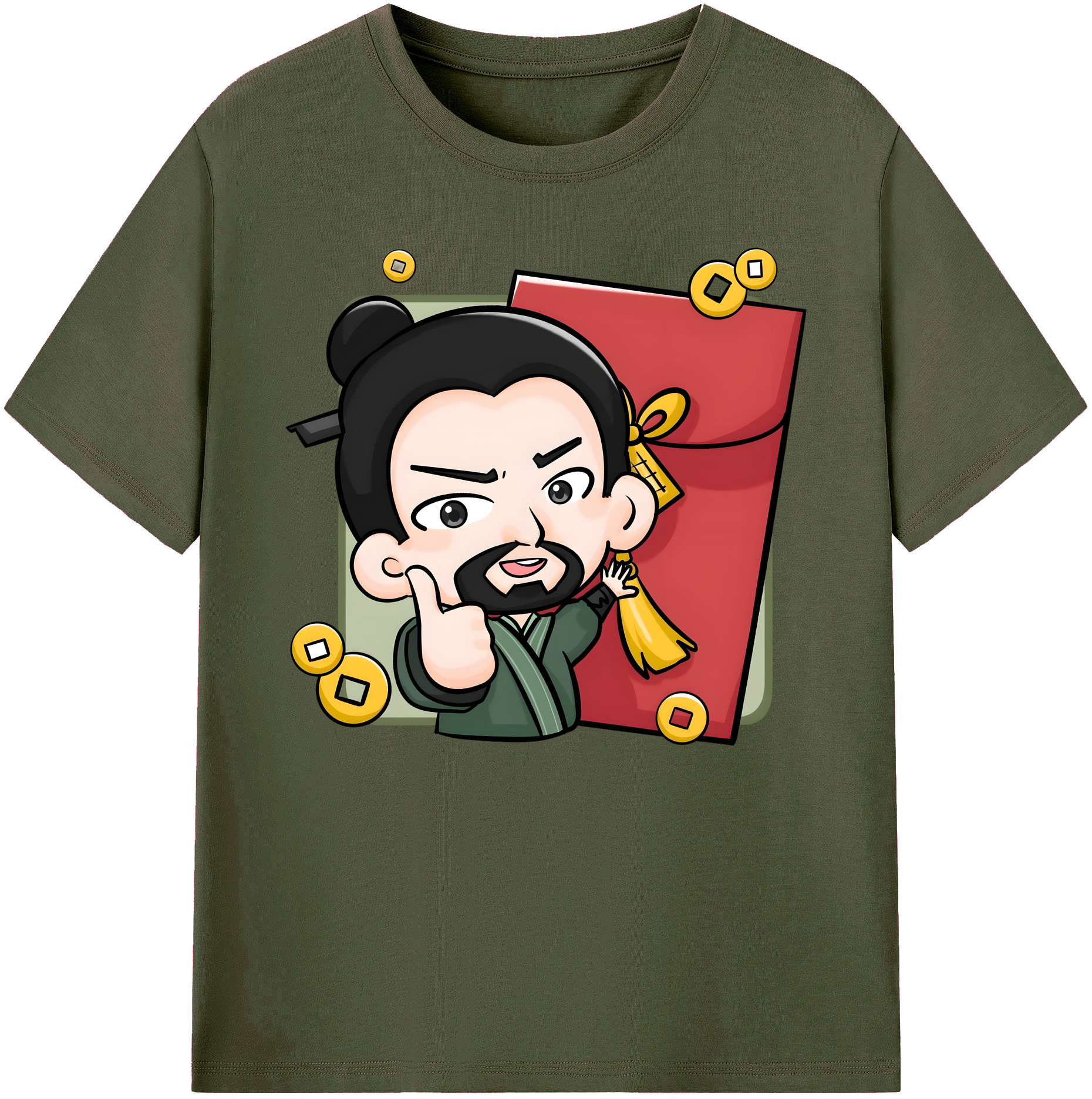 （画像用） Ne Zha 2 ナタ 魔童の大暴れ 綿100％ メンズ半袖Tシャツ｜肌触りやわらか＆通気性